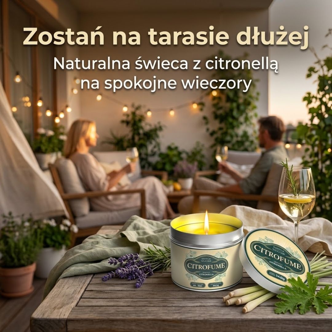 AntyKomar | Sojowa świeca antykomarowa