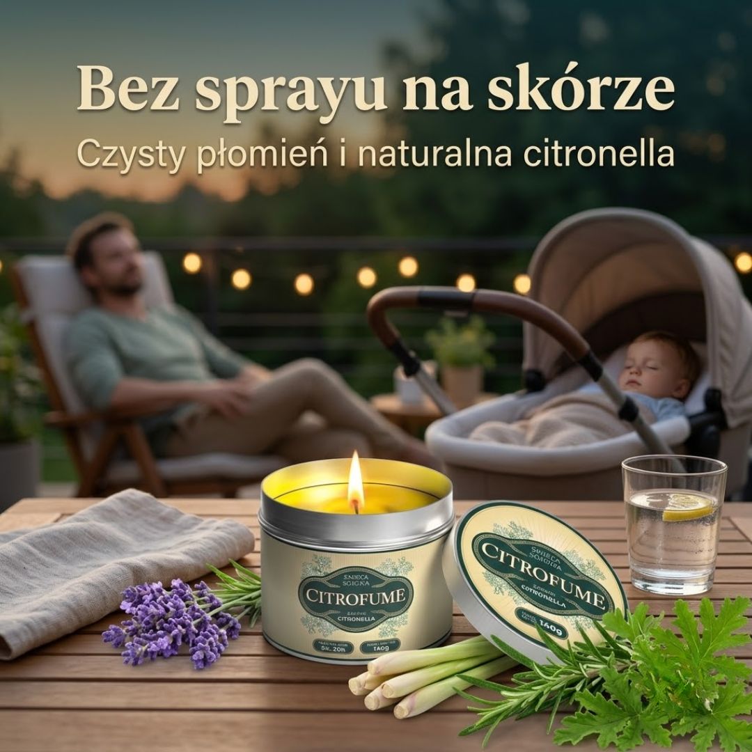 AntyKomar | Sojowa świeca antykomarowa