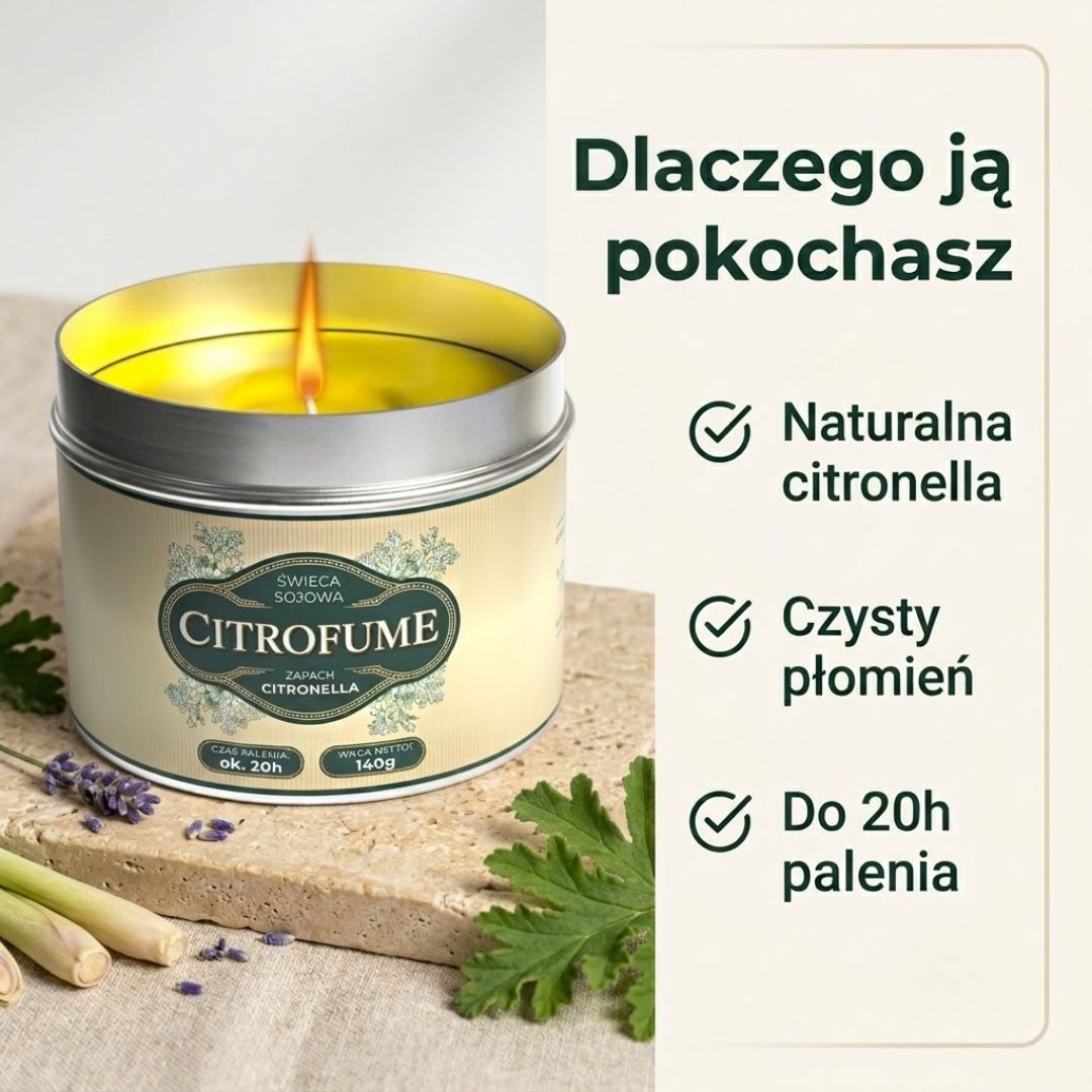 AntyKomar | Sojowa świeca antykomarowa