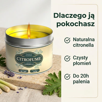 AntyKomar | Sojowa świeca antykomarowa