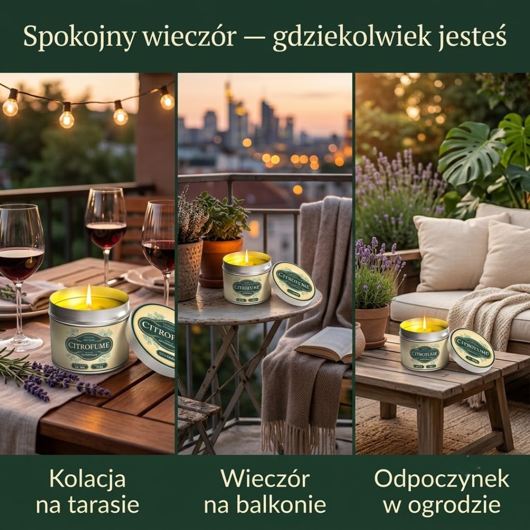 AntyKomar | Sojowa świeca antykomarowa